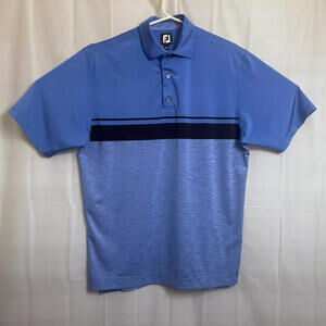 FootJoy Golf Polo Shirt Men's Large L Blue Colorblock